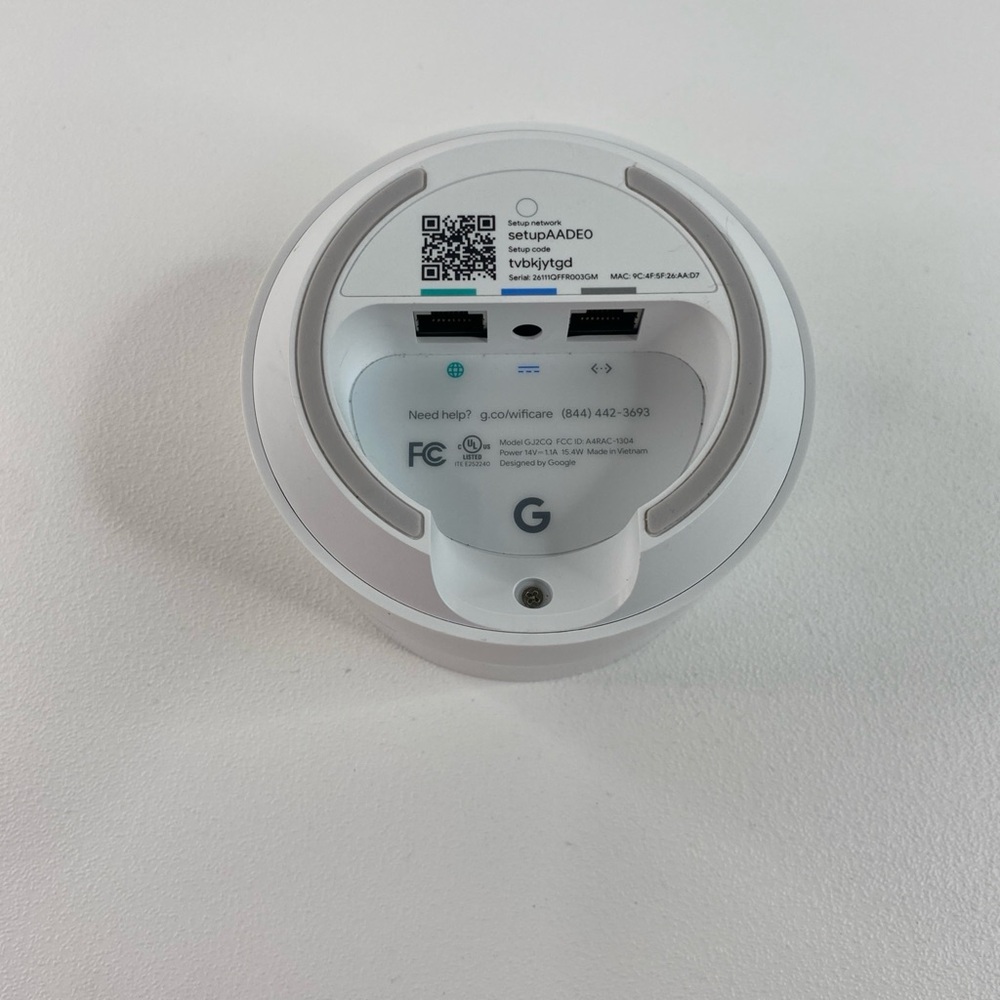 Google WIFI Access Point Router GJ2CQ Google Mesh w/ Power Cord - Picture 5 of 8
